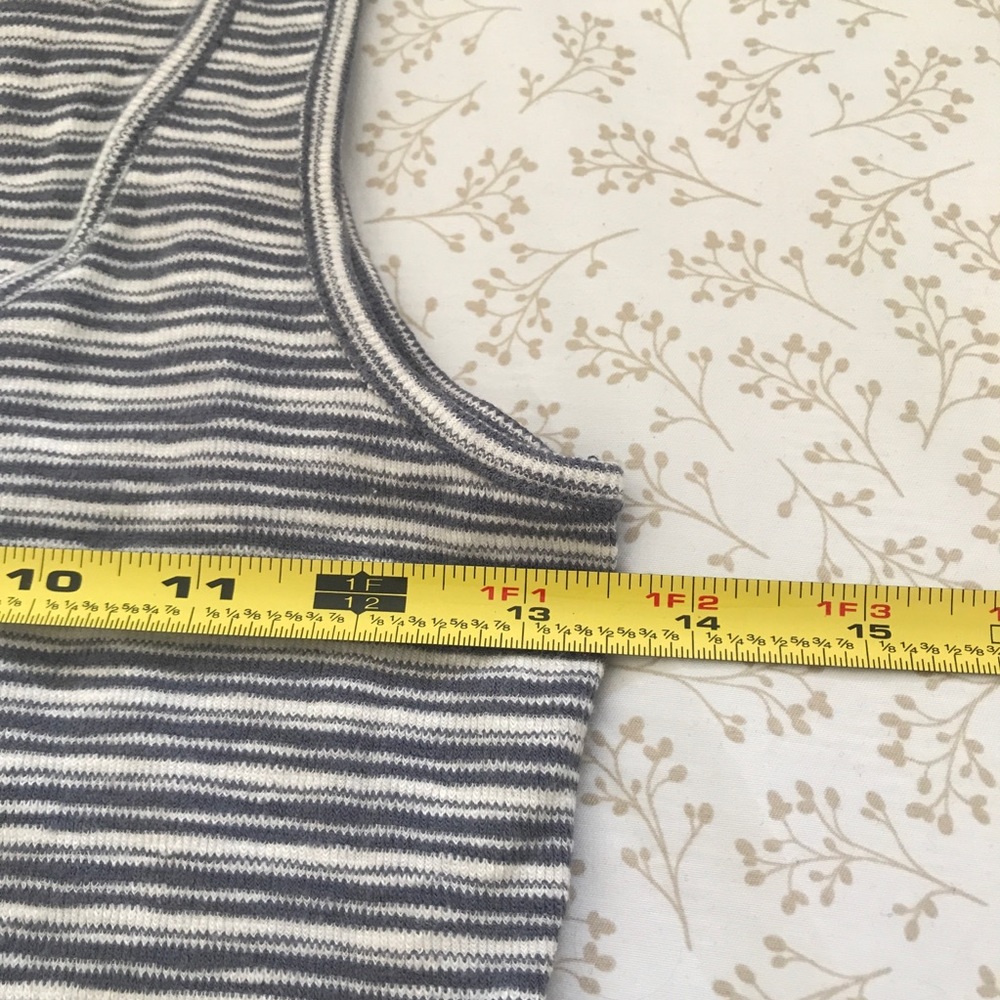 Madewell Blue Indie Henley Bodysuit in Stripe Size XXS - Picture 9 of 13